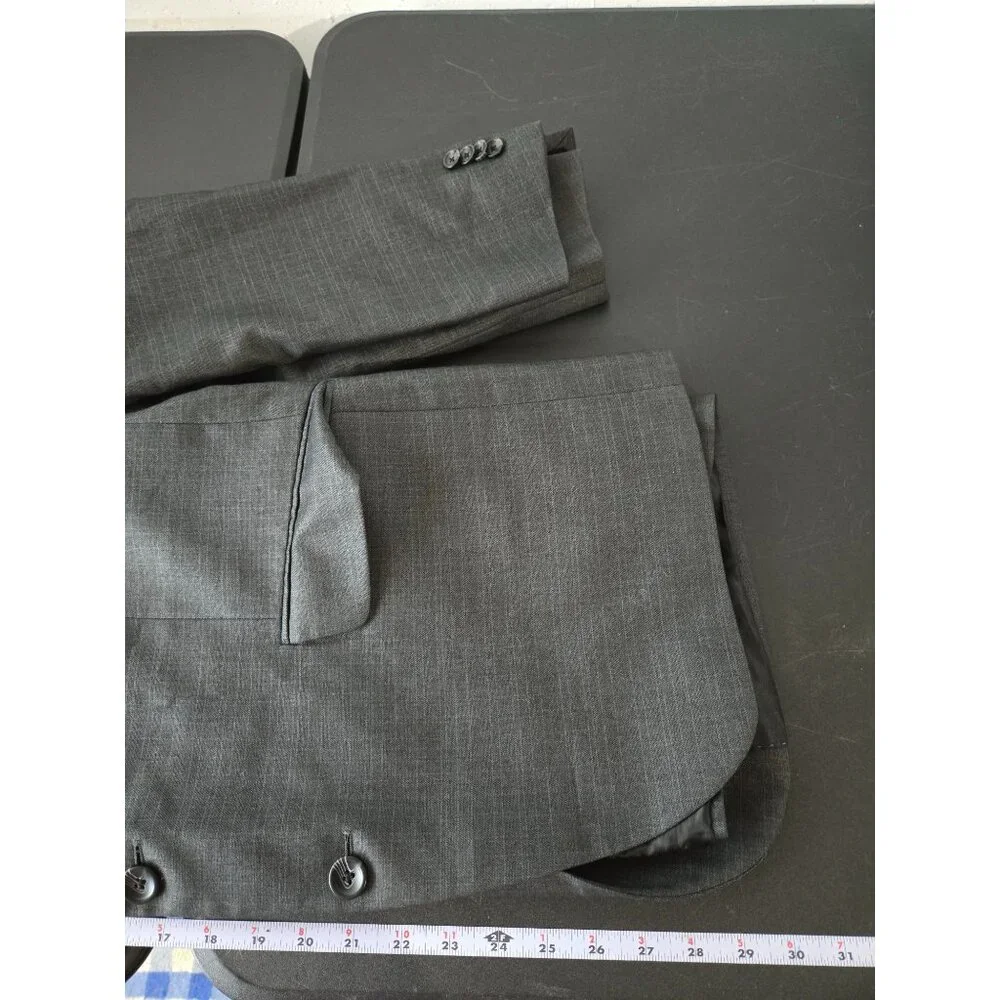 Kenneth‎ Cole Reaction Mens Gray Techni-Cole Blazer Sports Coat Jacket 46R